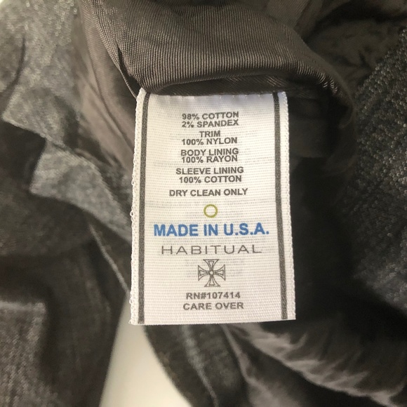 Habitual Jean Jacket Velvet Ruffles Denim Blazer - Picture 8 of 8